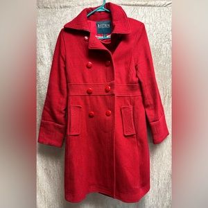 Bitten Red Peacoat